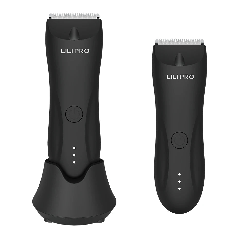 LILIPRO B9 Body Hair Grooming Clipper Rechargeable Waterproof Groin Shaver for Men with Ceramic Blade Razor